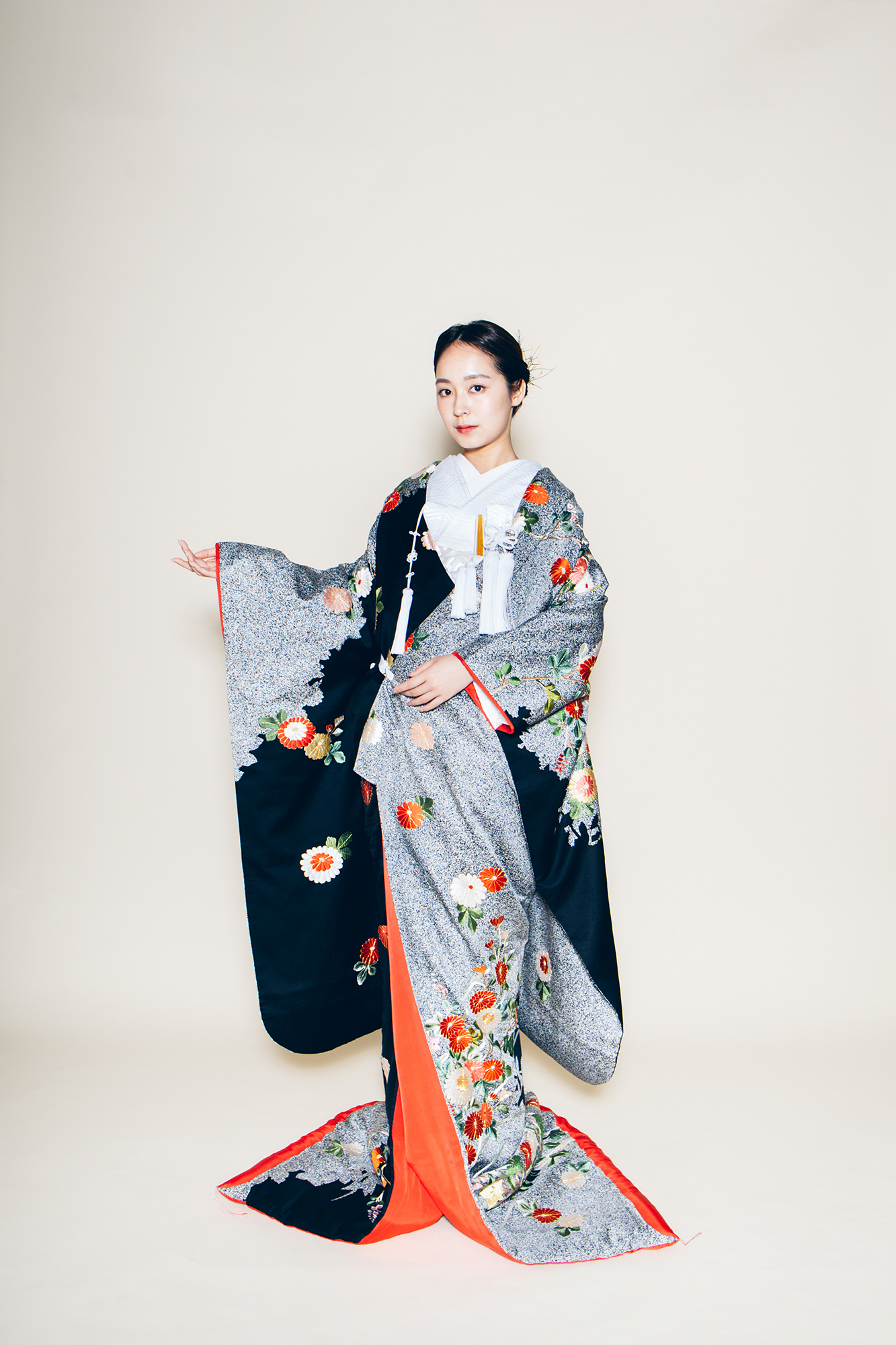 色打掛 色打掛 菊桐熨斗目 唐織IU01220 | デコルテフォトグラフィー