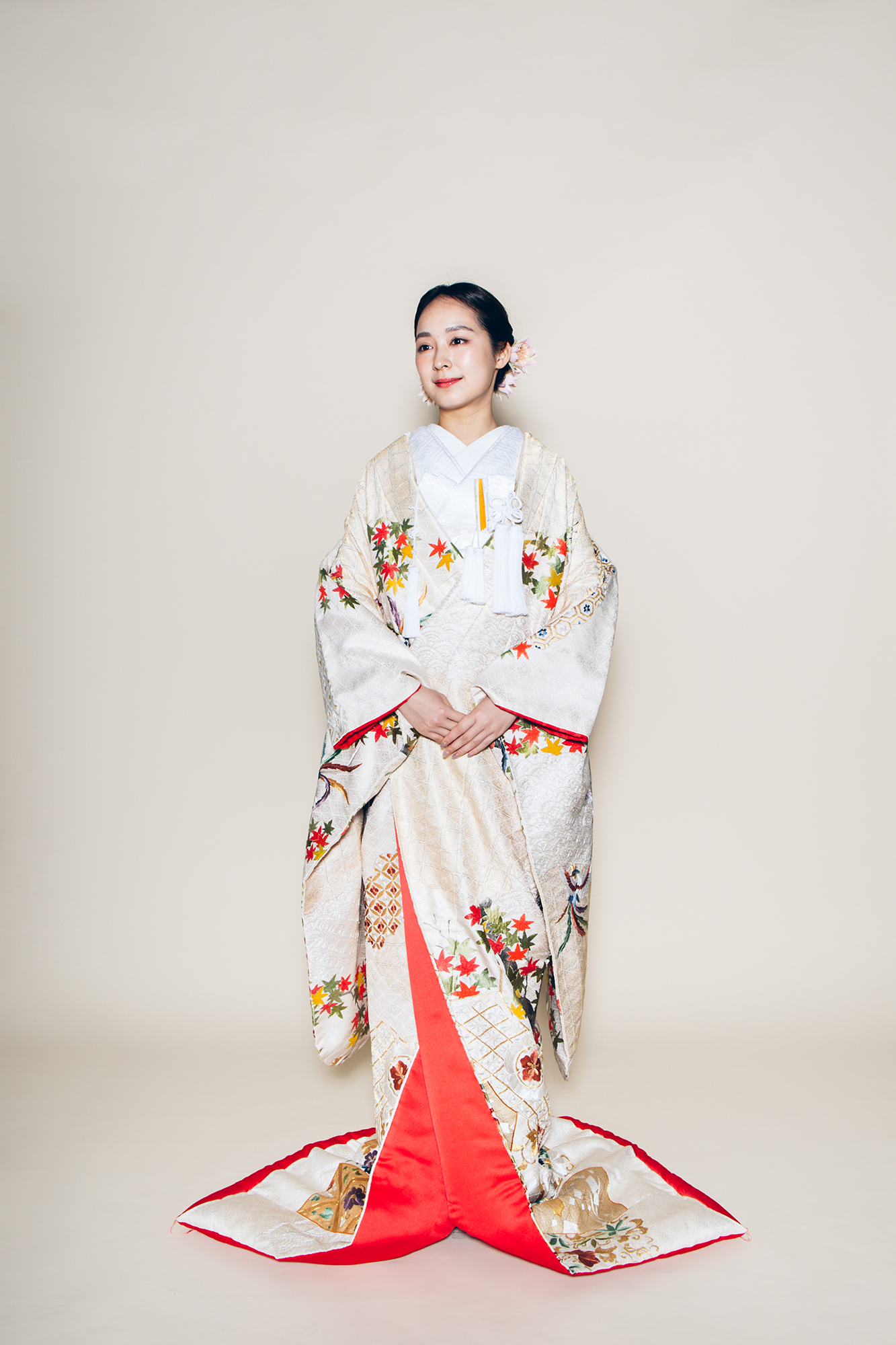 色打掛 色打掛 菊桐熨斗目 唐織IU01220 | デコルテフォトグラフィー